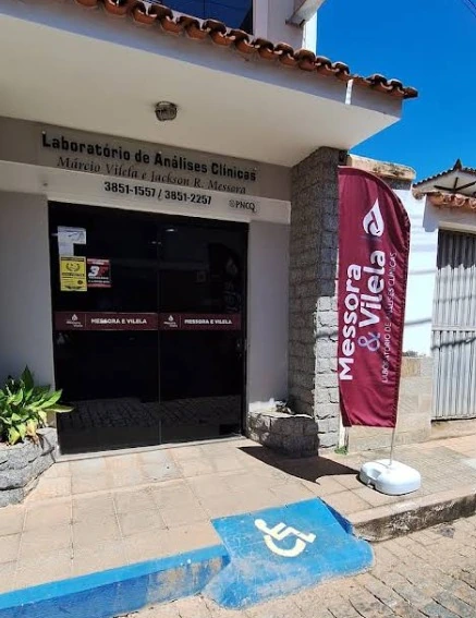 Fachada de laboratório; foto demonstrativa